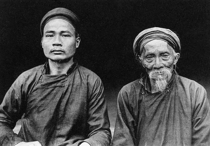 Vietnam 19e siecle pere et fils